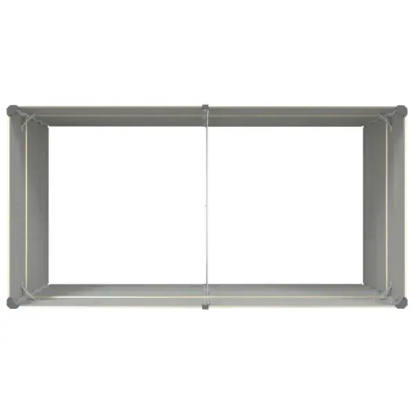 Valge galvaniseeritud terasest taimekast, 195 x 100 x 45 cm - 7