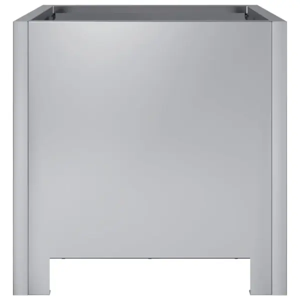 Tsingitud terasest taimekastid aeda, 2 tk, 30 x 30 x 30 cm, hõbedased – 7