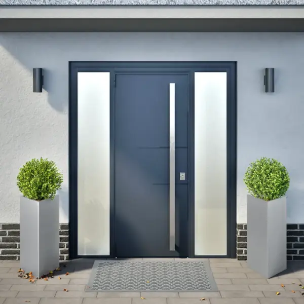 Tsingitud terasest taimekastid põhjaga, 2 tk, 40 x 40 x 75 cm, hõbedased – 3