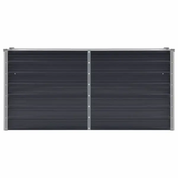 Aia metallist taimelava avatud põhjaga, antratsiithall tsingitud teras, 160 x 40 x 77 cm – 4