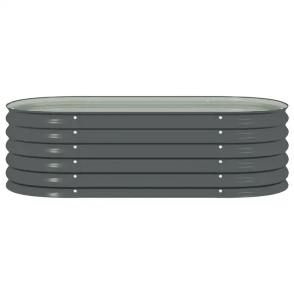 Hall tsingitud terasest taimelava, 160 x 80 x 44 cm – 5