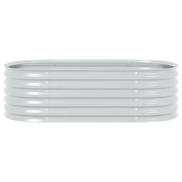 Tsingitud terasest taimelava, hõbedane, 160 x 80 x 44 cm – 5