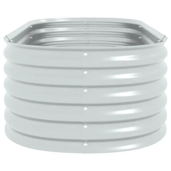 Tsingitud terasest taimelava, hõbedane, 160 x 80 x 44 cm – 6