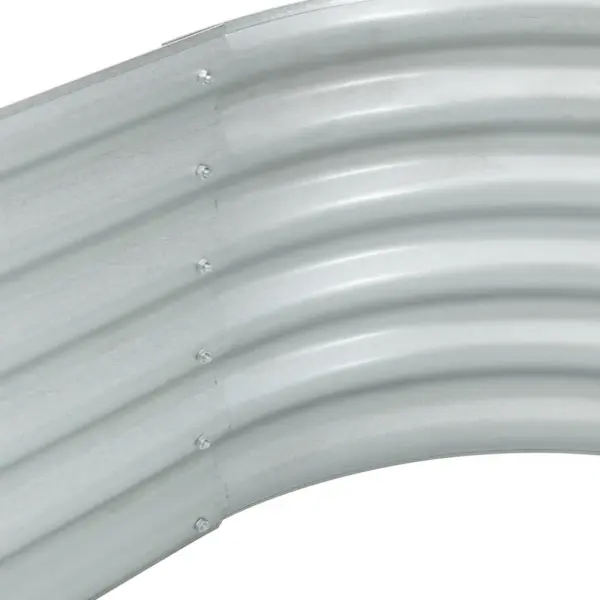 Tsingitud terasest taimelava, hõbedane, 160 x 80 x 44 cm – 7