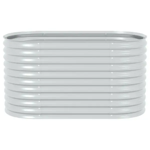 Tsingitud terasest taimelava, hõbedane, 160 x 80 x 81 cm – 4