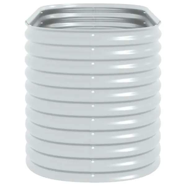 Tsingitud terasest taimelava, hõbedane, 160 x 80 x 81 cm – 5