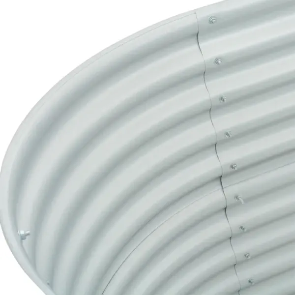 Tsingitud terasest taimelava, hõbedane, 160 x 80 x 81 cm – 6