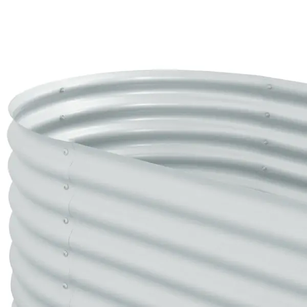 Tsingitud terasest taimelava, hõbedane, 160 x 80 x 81 cm – 7