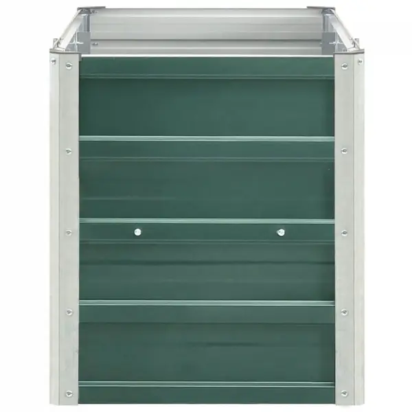 Roheline tsingitud terasest taimelava, 240 x 40 x 45 cm – 5