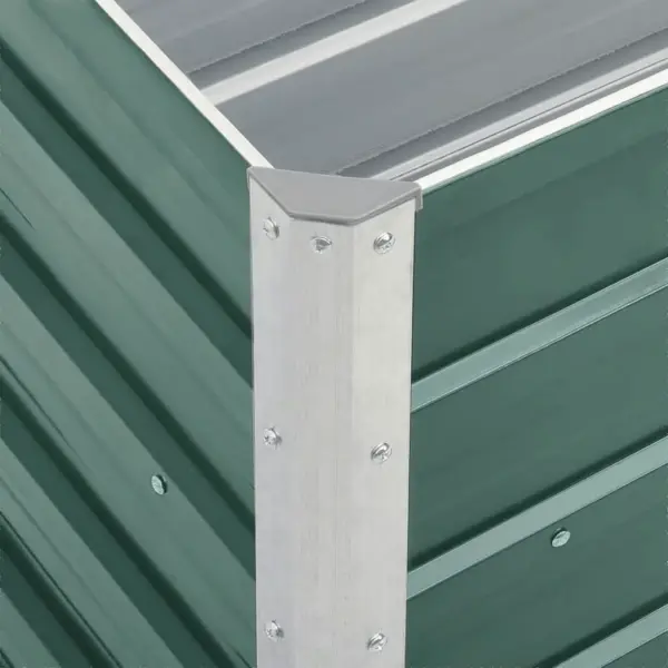 Roheline tsingitud terasest taimelava, 240 x 40 x 45 cm – 6