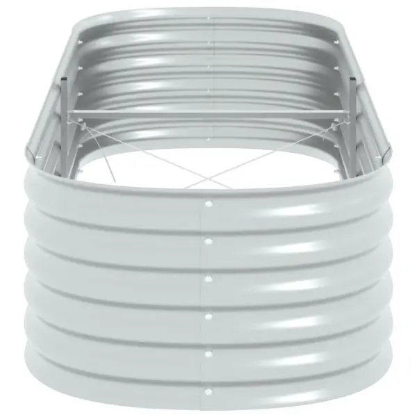 Tsingitud terasest taimelava, hõbedane, 240 x 80 x 44 cm – 5