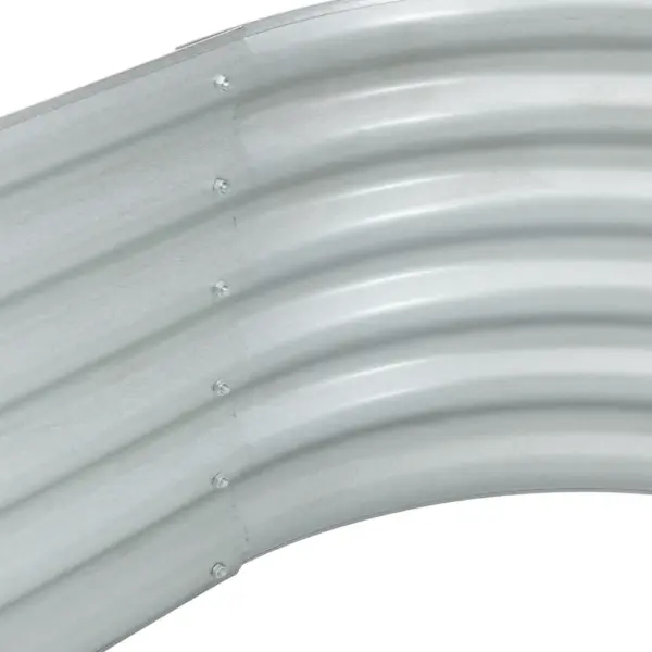 Tsingitud terasest taimelava, hõbedane, 240 x 80 x 44 cm – 7