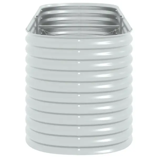 Tsingitud terasest taimelava, hõbedane, 240 x 80 x 81 cm – 6