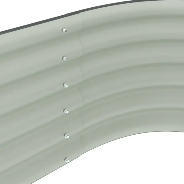 Hall tsingitud terasest taimelava, 320 x 80 x 44 cm – 7