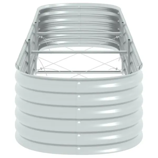 Taimelava tsingitud terasest, hõbedane, 320 x 80 x 44 cm – 6