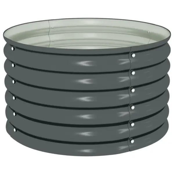 Hall tsingitud terasest taimelava, 80 x 80 x 44 cm – 2