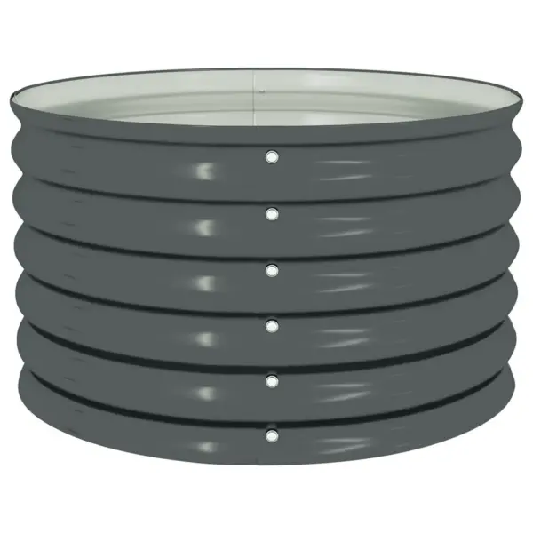 Hall tsingitud terasest taimelava, 80 x 80 x 44 cm – 5