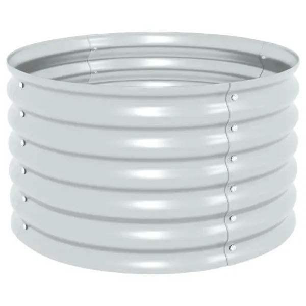 Tsingitud terasest taimelava, hõbedane, 80 x 80 x 44 cm – 2