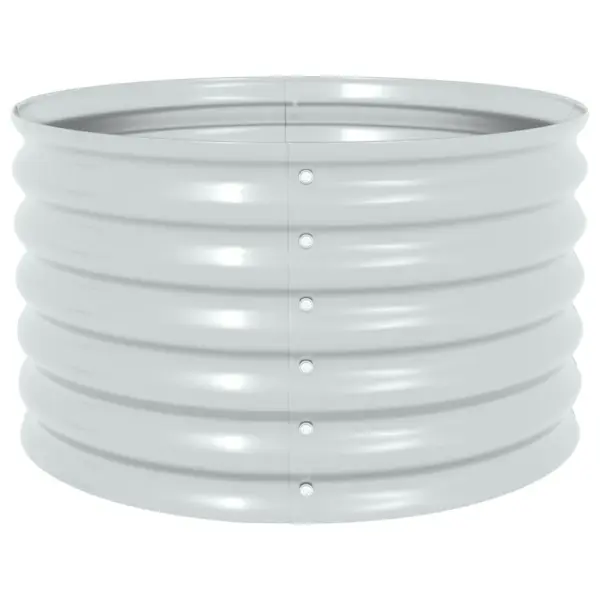 Tsingitud terasest taimelava, hõbedane, 80 x 80 x 44 cm – 5