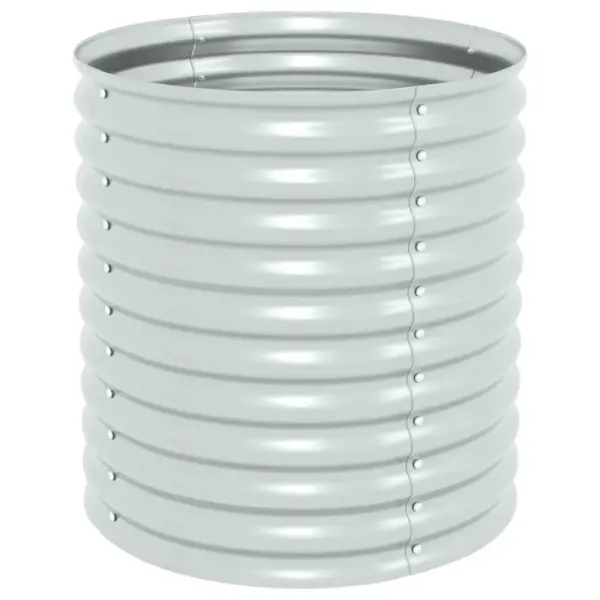 Tsingitud terasest taimelava, hõbedane, 80 x 80 x 81 cm – 2