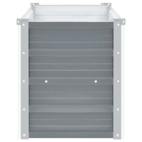 Tsingitud terasest taimelava, hall, 160 x 40 x 45 cm – 4