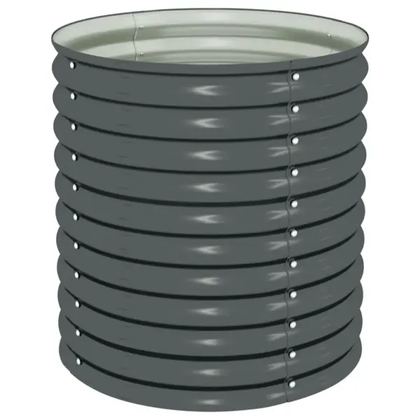 Tsingitud terasest taimelava, hall, 80 x 80 x 81 cm – 2