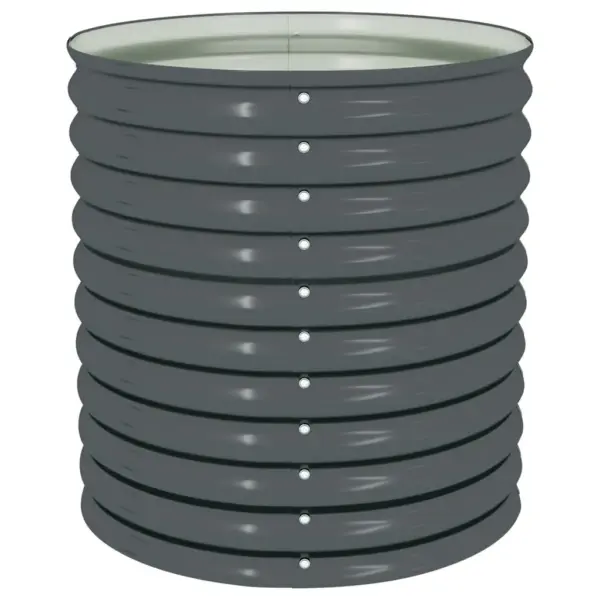 Tsingitud terasest taimelava, hall, 80 x 80 x 81 cm – 4