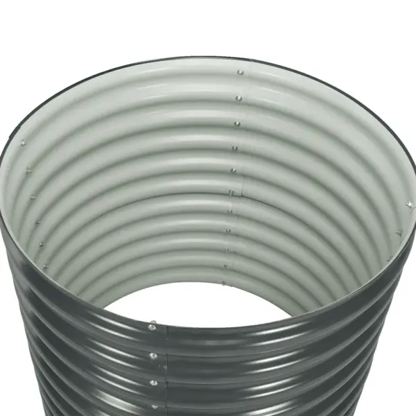 Tsingitud terasest taimelava, hall, 80 x 80 x 81 cm – 5