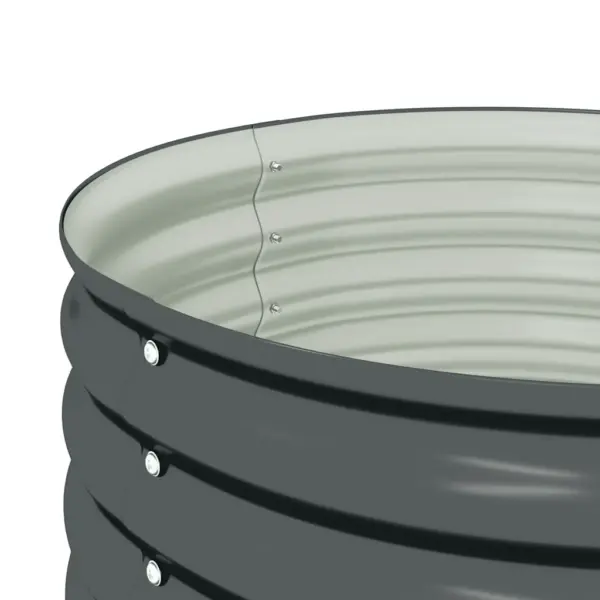 Tsingitud terasest taimelava, hall, 80 x 80 x 81 cm – 6