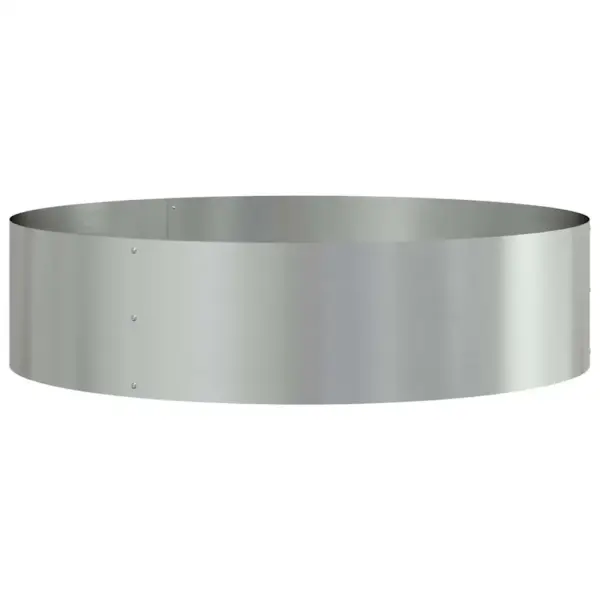 Tsinkterasest istutusrõngas, hõbedane, 80 x 80 x 20 cm – 2