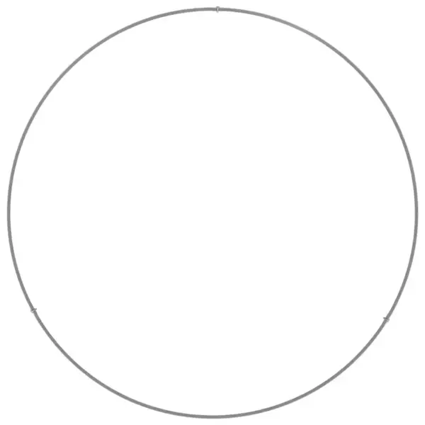 Tsinkterasest istutusrõngas, hõbedane, 80 x 80 x 20 cm – 6