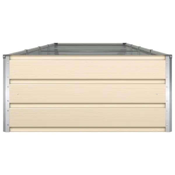 Pikk tsinkterasest taimekast, valge, 385 x 100 x 45 cm – 6