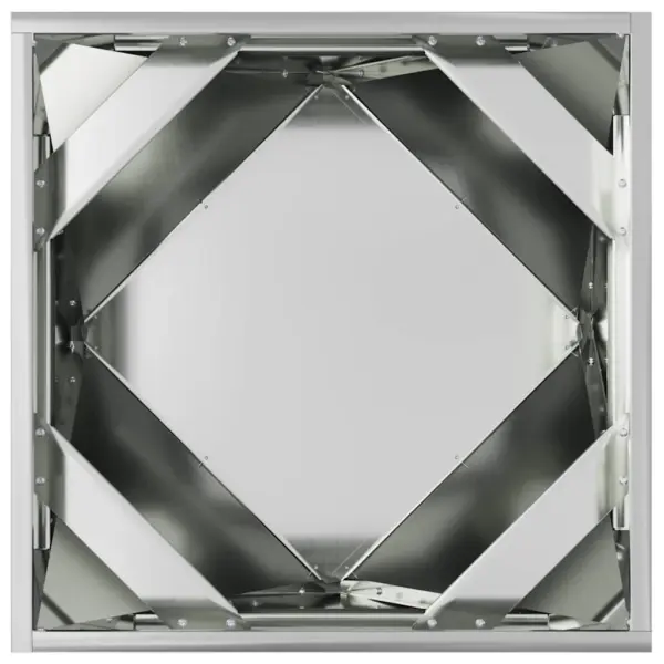 Hõbedased tsinkterasest taimekastid, 2 tk, 50 x 50 x 50 cm – 7