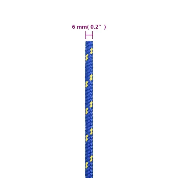 Sinine polüpropüleenist paadiköis, 6 mm, 25 m, tõmbetugevus 240 kg – 6