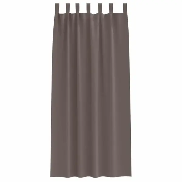 Pimenduskardinad 2 tk, tumepruun polüester, 245 x 140 cm – 4