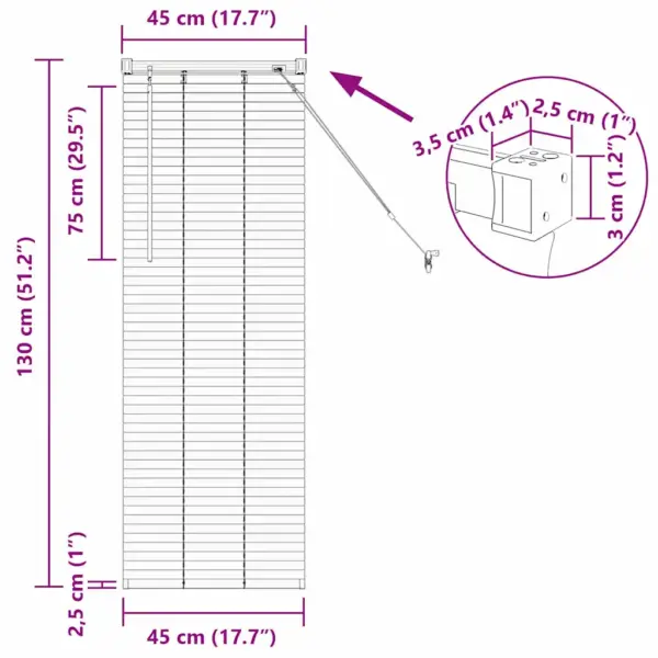 Veneetsia ribakardin, tumehall alumiinium, 130 x 45 cm – 13
