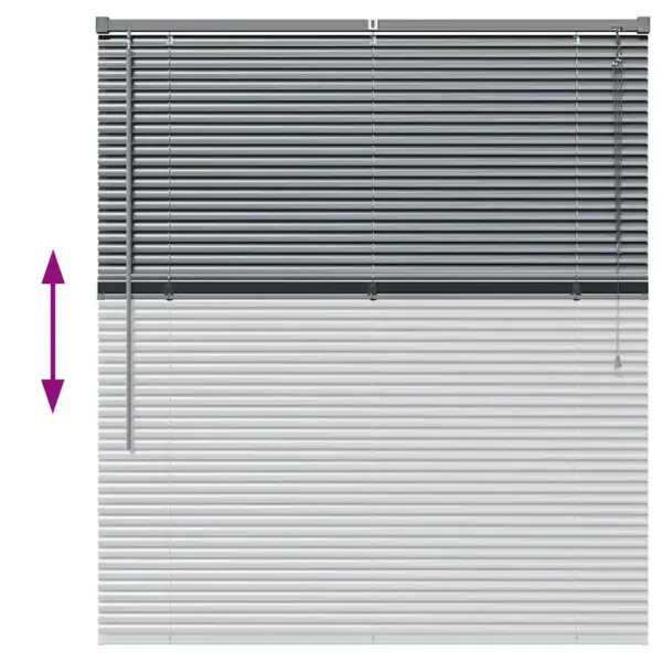 Alumiiniumist Veneetsia ruloo, tumehall, 130 x 110 cm – 11