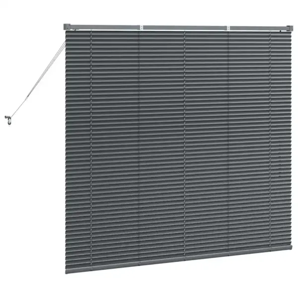 Alumiiniumist Veneetsia ruloo, tumehall, 130 x 145 cm - 7