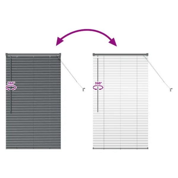 Tumehall alumiiniumist Veneetsia ruloo 130 x 80 cm – 11