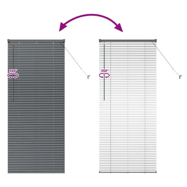 Veneetsia ruloo tumehallist alumiiniumist, 175 x 75 cm – 11