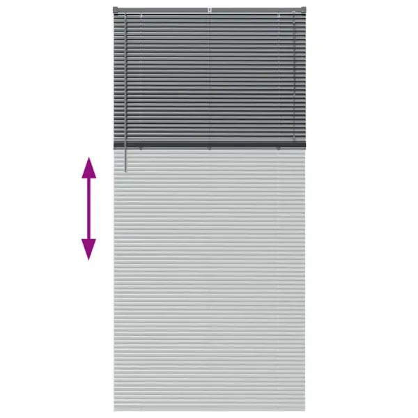 Alumiiniumist Veneetsia ruloo, tumehall, 220 x 100 cm – 12