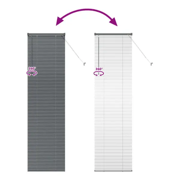 Veneetsia ruloo tumehall alumiinium, 220 x 55 cm – 11