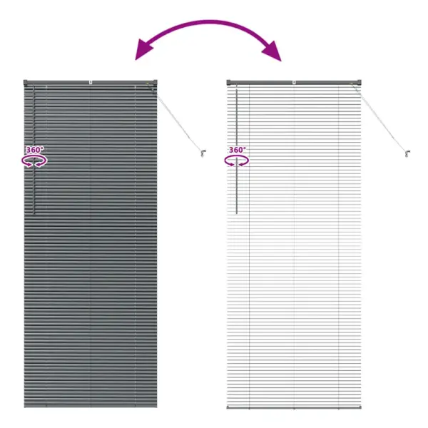 Tumehall alumiiniumist veneetsia ruloo, 220 x 85 cm - 11