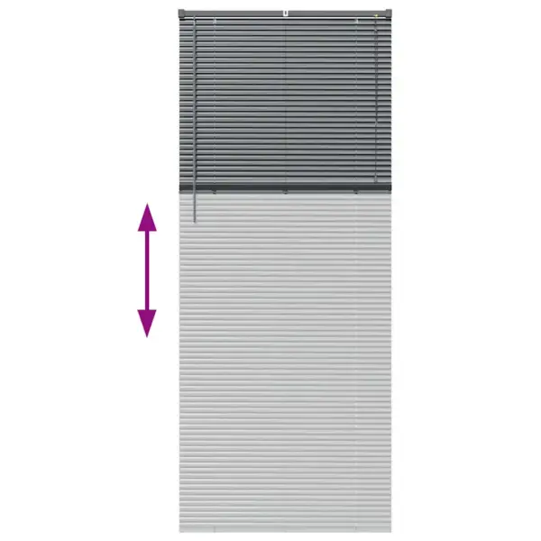 Veneetsia ruloo tumehallist alumiiniumist, 220 x 95 cm – 12