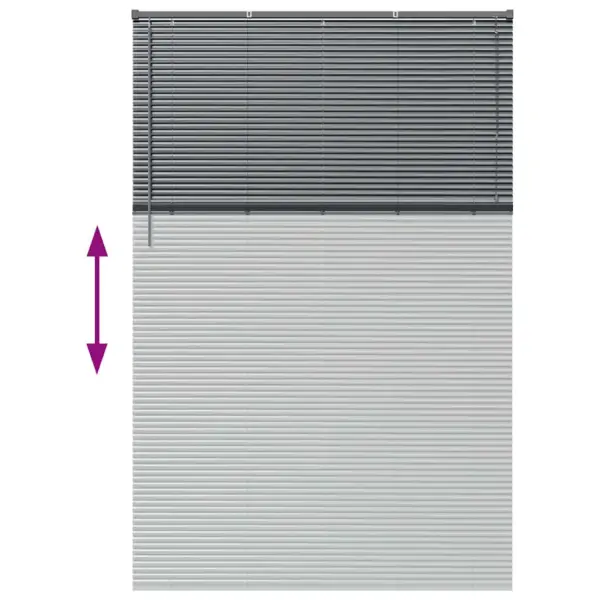 Alumiiniumist Veneetsia ribakardin, tumehall, 220 x 140 cm – 12