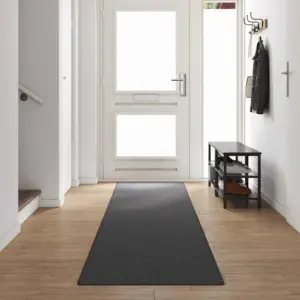 Libisemisvastane koridorivaip, tumehall, 80 x 500 cm, 100% polüpropüleen