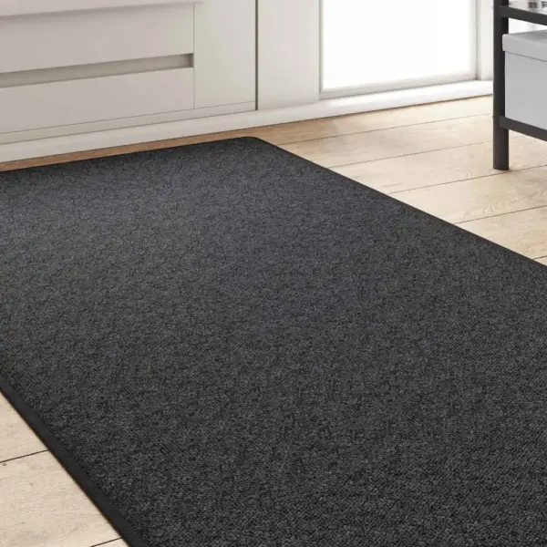 Libisemisvastane koridorivaip, tumehall, 80 x 500 cm, 100% polüpropüleen – 3