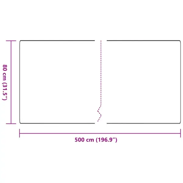 Libisemisvastane koridorivaip, tumehall, 80 x 500 cm, 100% polüpropüleen – 8