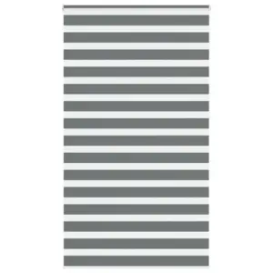 Triibuline päev ja öö ruloo, tumehall, 125 x 230 cm, 100% polüester, alumiiniumsiiniga