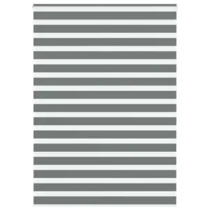Tumehall sebra ruloo privaatsuse ja päikesekaitsega, 160 x 230 cm, polüester